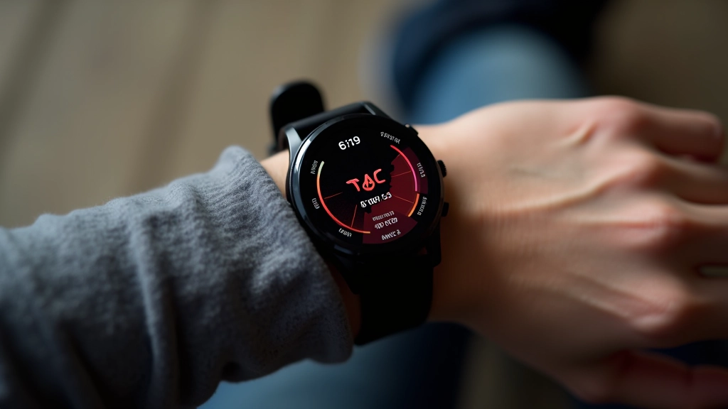 Detalizēts pulsējuma grafiks smartwatch ekrānā, kurā redzami pulsējuma svārstības dienas laikā ar skaidri atzīmētiem dažādiem aktivitātes līmeņiem